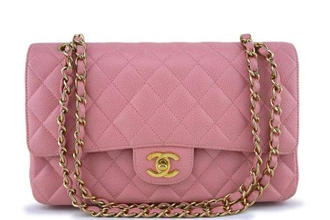 chanel pink medium flap|authentic chanel classic flap bag.